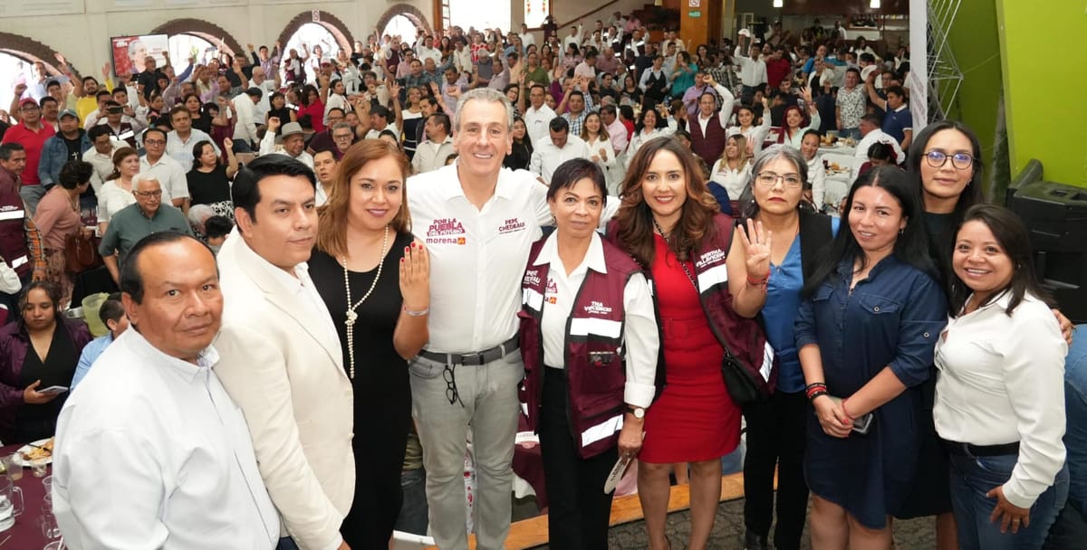 Llevarán Armenta y Chedraui seguridad, energía eléctrica y agua potable a juntas auxiliares