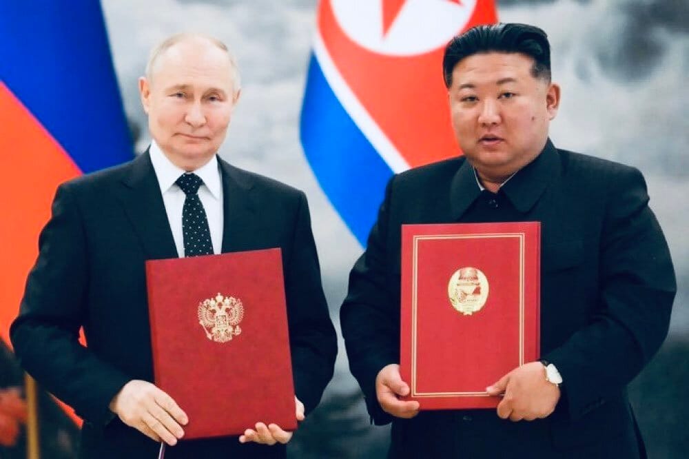 Putin y Kim Jong Un firman pacto de defensa mutua