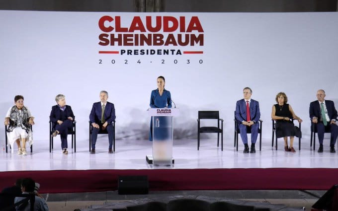 Claudia Sheinbaum, presenta a parte de su gabinete