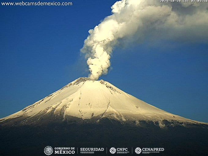 Pronostican lluvias durante la semana en el estado; Popocatépetl continúa en fase amarillo