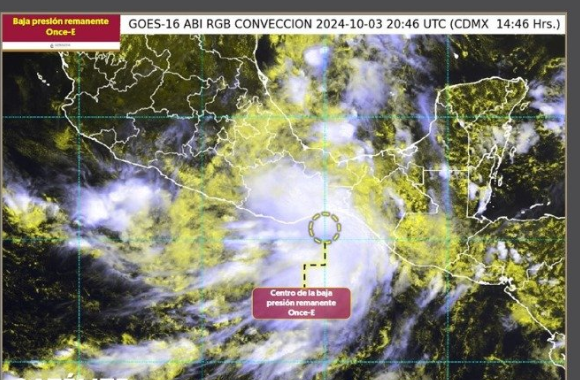 Generará fenómeno “Once-E” fuertes lluvias en Puebla